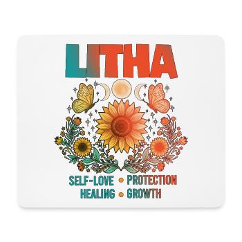 Litha Pagan: Sommersonnenwende, Mittsommer, Mittsommer, Mittsommer. - Mousepad (Querformat) - Weiß - Vorne