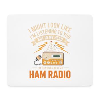 Ham Radio Tee - Tapis de souris (format paysage) - blanc - Devant