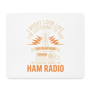 Amateurfunk-Headspace-Humor - Mousepad (Querformat) - Weiß - Vorne