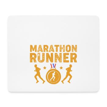 Marathonläufer Halbmarathon Marathon - Mousepad (Querformat) - Weiß - Vorne