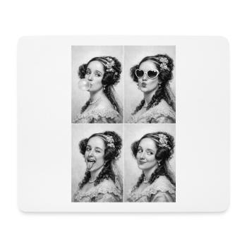 Ada Lovelace Collage - Mousepad (Querformat) - Weiß - Vorne