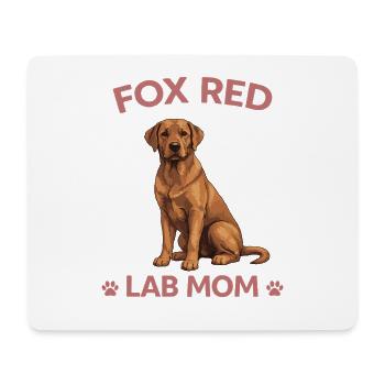 Fox Red Labrador Mom Shirt Dog Love Gift - Mouse Pad (horizontal) - white - Front