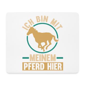 Reiten Pferdeliebhaber Reiterhof Pferde - Mousepad (Querformat) - Weiß - Vorne