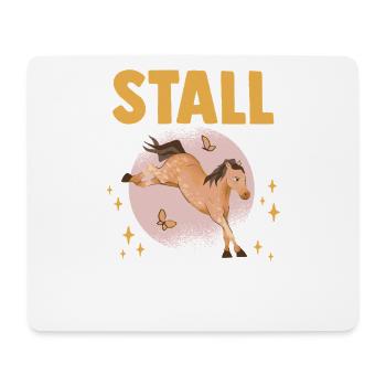 Équitation Amateurs de chevaux Écuries à cheval Chevaux - Tapis de souris (format paysage) - blanc - Devant