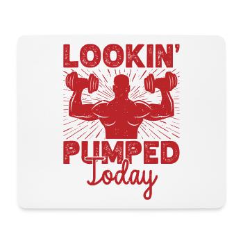 Motivation fitness Bodybuilder qui semble motivé aujourd’hui - Tapis de souris (format paysage) - blanc - Devant