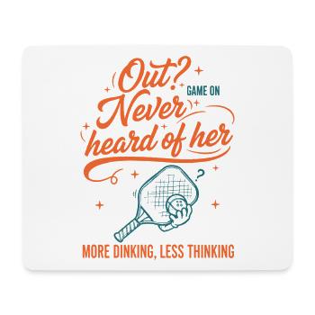 Pickleball Funny Player Love Pickle Ball Never - Mouse Pad (horizontal) - white - Front