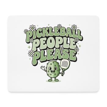 Pour plaire à tout le monde | Humour rétro du pickleball - Tapis de souris (format paysage) - blanc - Devant