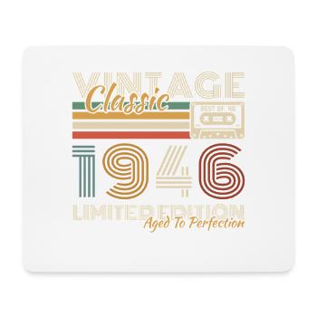 1946 Vintage Retro Birthday Gift - Mouse Pad (horizontal) - white - Front