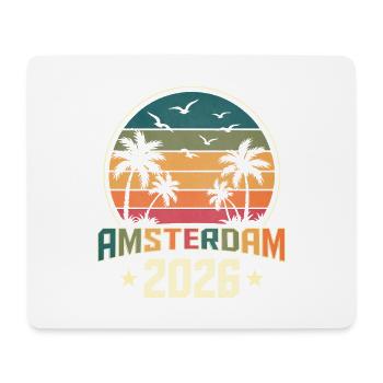 Amsterdam 2026 - Mouse Pad (horizontal) - white - Front