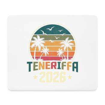 Tenerife 2026 - Tapis de souris (format paysage) - blanc - Devant