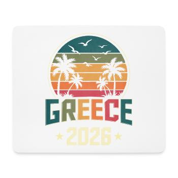 Grèce 2026 - Tapis de souris (format paysage) - blanc - Devant