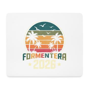 Formentera 2026 - Mousepad (Querformat) - Weiß - Vorne