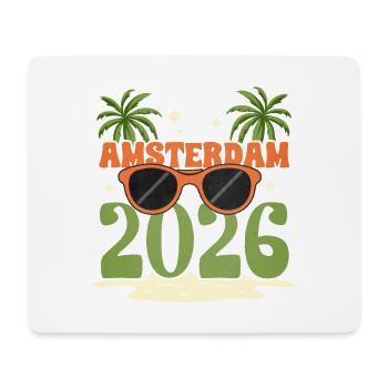Amsterdam 2026 - Mousepad (Querformat) - Weiß - Vorne