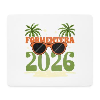 Formentera 2026 - Mousepad (Querformat) - Weiß - Vorne
