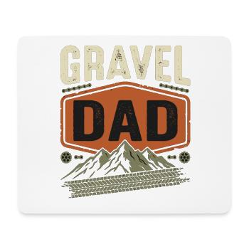 Gravel Dad Bike Dad Biker Gift - Mouse Pad (horizontal) - white - Front