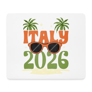 Italien 2026 - Mousepad (Querformat) - Weiß - Vorne