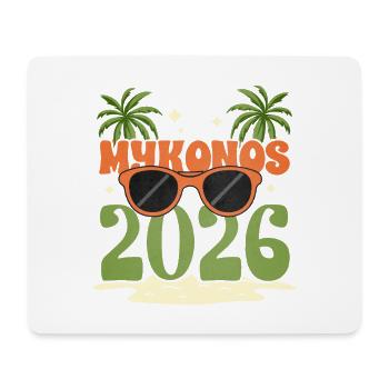Mykonos 2026 - Mousepad (Querformat) - Weiß - Vorne