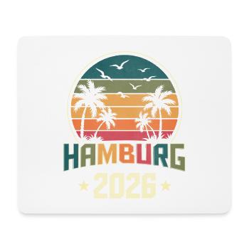 Hamburg 2026 - Mouse Pad (horizontal) - white - Front