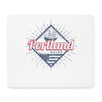 Portland, Maine, city in United States, United States - Mouse Pad (horizontal) - white - Front