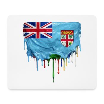 Fiji Dripping Flag - Mouse Pad (horizontal) - white - Front