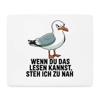  Wenn Du Das Lesen Kannst Steh Ich Zu Nah Lustige - Mousepad (Querformat) - Weiß - Vorne
