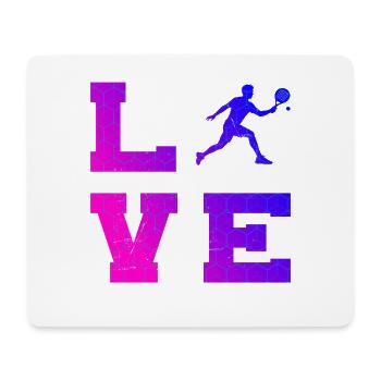 Padel doubles fans and padel rules go together - Mouse Pad (horizontal) - white - Front