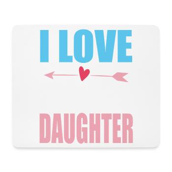 LGBT-Pride-Monat – Ich liebe meine trans Tochter - Mousepad (Querformat) - Weiß - Vorne