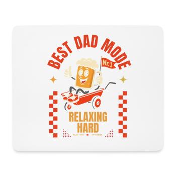 Cadeau de chariot à bière pour la fête des pères Meilleure mode papa - Tapis de souris (format paysage) - blanc - Devant