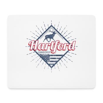 Hartford, a city in Connecticut, United States - Mouse Pad (horizontal) - white - Front