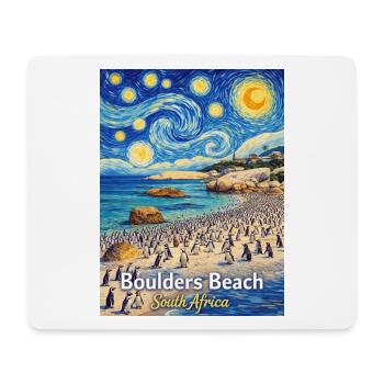 Boulders Beach, South Africa Starry Night - Mouse Pad (horizontal) - white - Front