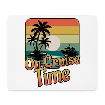 Croisière en croisière : voyage en famille - Tapis de souris (format paysage) - blanc - Devant