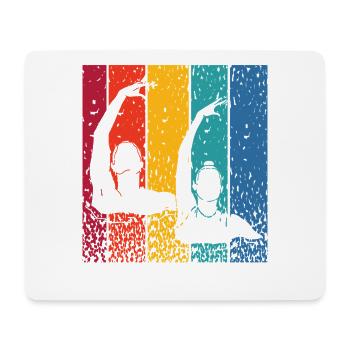 Artistic Swim Team Synchronschwimmen - Mousepad (Querformat) - Weiß - Vorne