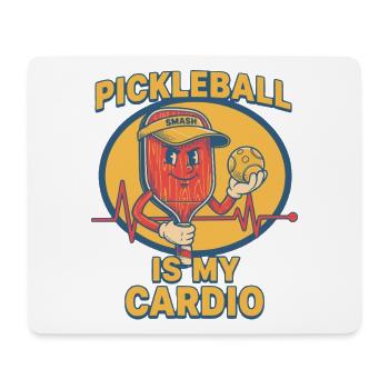 Pickleball Is My Cardio Funny Pickleball Player - Mouse Pad (horizontal) - white - Front