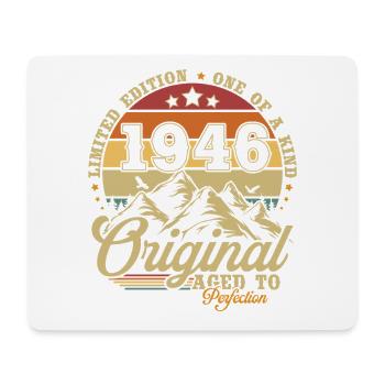 Original 1946 jahrgang geburtstagsgeschenk - Mousepad (Querformat) - Weiß - Vorne