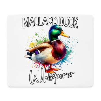 Le Chuchoteur de Colverts - Tapis de souris (format paysage) - blanc - Devant