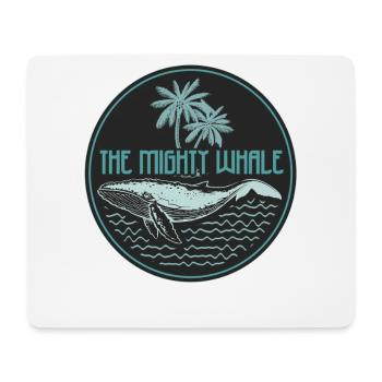 Mighty Whale Tropical Ocean Badge - Mouse Pad (horizontal) - white - Front