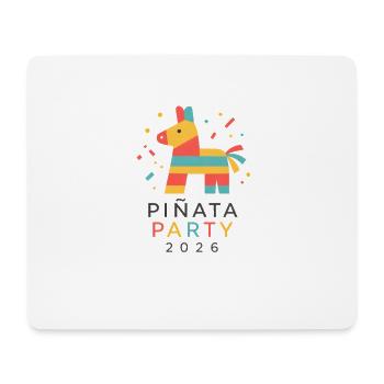 Fête Pinata 2026 - Tapis de souris (format paysage) - blanc - Devant