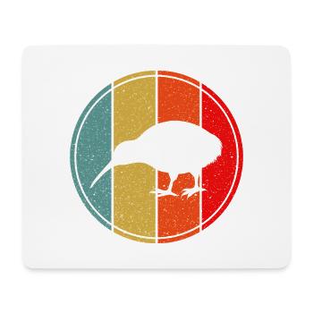 Oiseau néo-zélandard Retro Vintage Sunset Nouvelle-Zélande - Tapis de souris (format paysage) - blanc - Devant