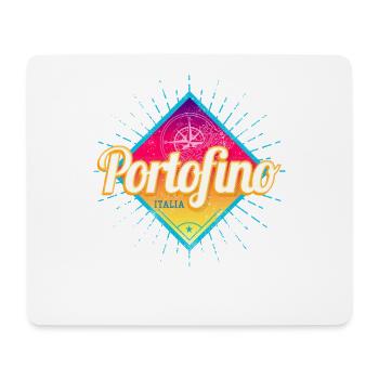 Portofino en Ligurie, Italie, souvenir vintage - Tapis de souris (format paysage) - blanc - Devant