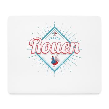 Rouen Normandie in Frankreich mit Hahn Souvenir - Mousepad (Querformat) - Weiß - Vorne
