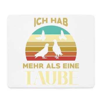 Taubenzüchter Taube Taubenzucht Spruch Brieftaube - Mousepad (Querformat) - Weiß - Vorne