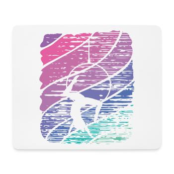 Aerialist Vintage Aerial Ring Lyra Air Ring - Mouse Pad (horizontal) - white - Front