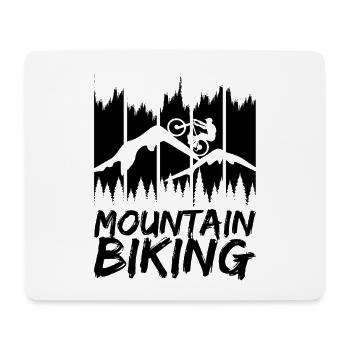 Mountain biking - Mouse Pad (horizontal) - white - Front