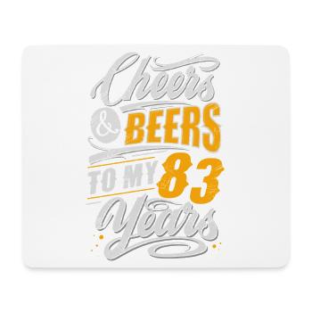 83. Geburtstag - Mousepad (Querformat) - Weiß - Vorne