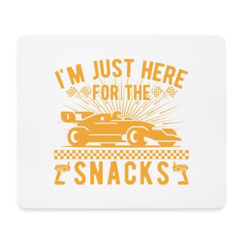Slot Cars & Snacks Slot Car Racing Racetrack Gift - Mouse Pad (horizontal) - white - Front