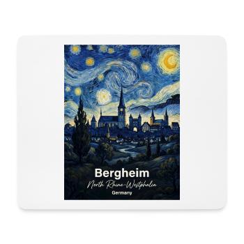 Bergheim Germany Sternennacht  - Mousepad (Querformat) - Weiß - Vorne