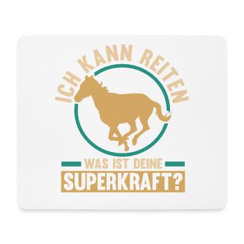 Reiten Pferdeliebhaber Reiterhof Pferde - Mousepad (Querformat) - Weiß - Vorne