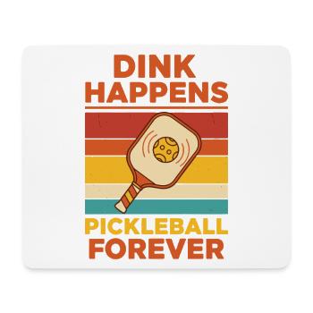 Pickleball-lustiger Spieler Dink passiert Pickleball - Mousepad (Querformat) - Weiß - Vorne