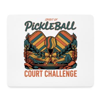 Pickleball Spirit Court Challenge Spielerpaddel - Mousepad (Querformat) - Weiß - Vorne