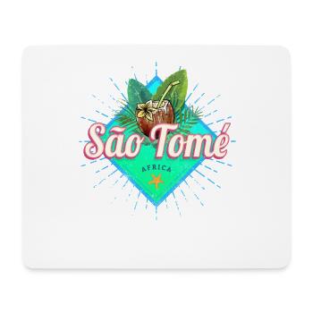 Sao Tome und Principe Afrika Retro Insel Souvenir - Mousepad (Querformat) - Weiß - Vorne